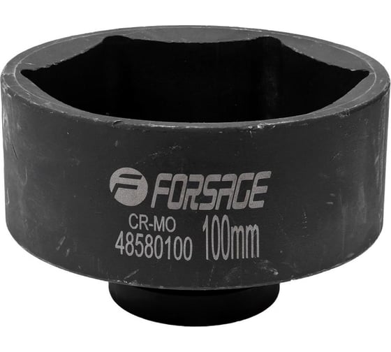 Головка ударная 100 мм, 6 гр., 1"DR Forsage F-48580100(57925)