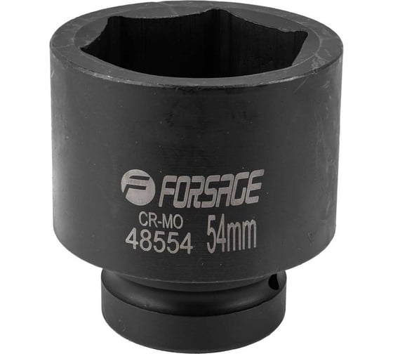 Головка ударная 54 мм, 6 гр., 1"DR Forsage F-48554(57903) 1