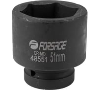 Головка ударная 51 мм, 6 гр., 1"DR Forsage F-48551(57901)