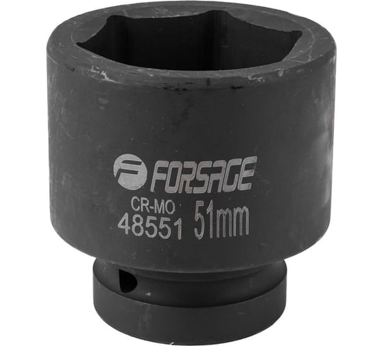 Головка ударная 51 мм, 6 гр., 1"DR Forsage F-48551(57901) 1