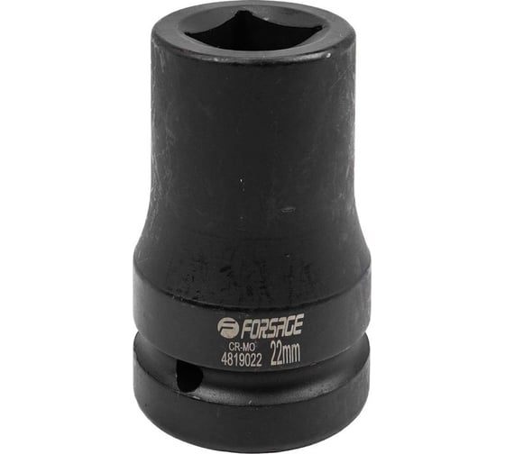Головка ударная для футорки 22 мм, 4 гр., 1"DR Forsage F-4819022(57911) 1