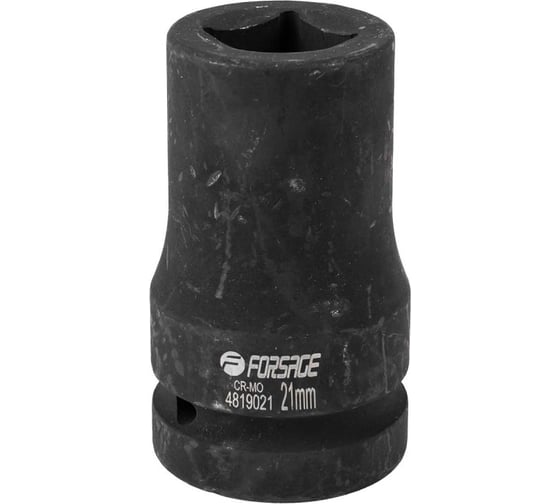 Головка ударная для футорки 21 мм, 4 гр., 1"DR Forsage F-4819021(57910) 1