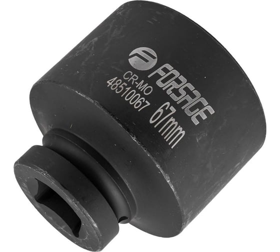 Головка ударная глубокая 67 мм, 6 гр., 1"DR Forsage F-48510067(57924)