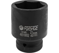 Головка ударная глубокая 52 мм, 6 гр., 1"DR Forsage F-48510052(57923)