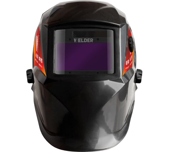 Маска сварочная Ф8 PRO Хамелеон 100x53 мм, DIN 3/4-8/9-13 WELDER (Внут. регул) в коробке Ч/Б WDU-Ф8-PRO-K