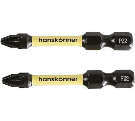Биты PZ2, 50 мм, 2 шт Hanskonner HPZ2-50-2T