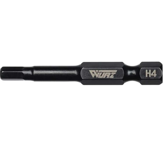 Набор магнитных бит HEX 50 мм, 10 шт WURZ 4241