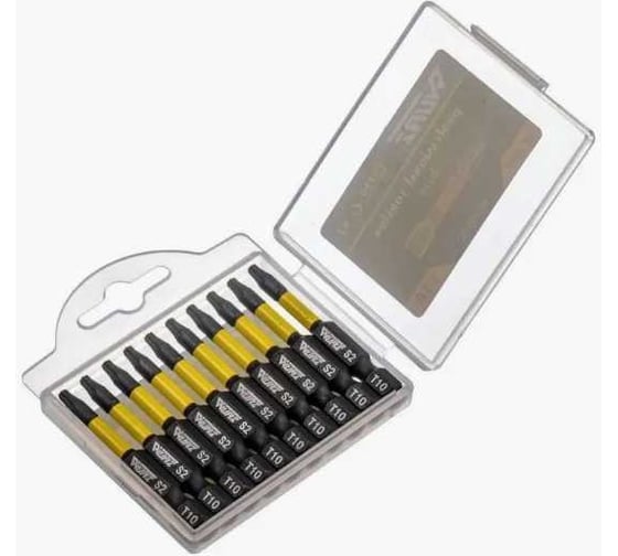 Бита торсионная T10, 50 мм, 10 шт WURZ 2964 1