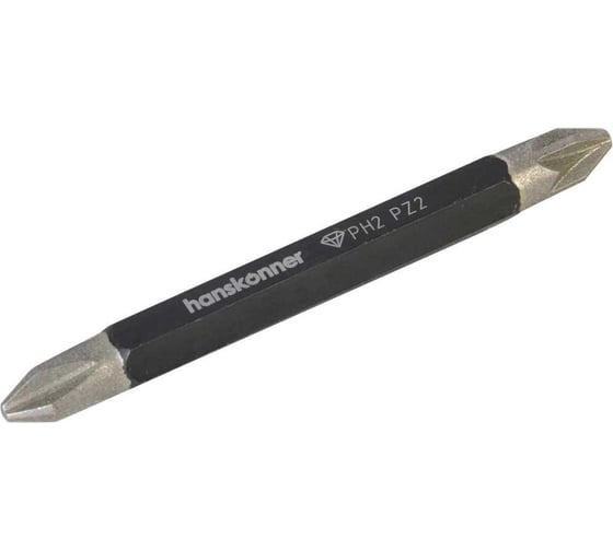 Биты PH2/PZ2, 65 мм, 2 шт Hanskonner HPH2PZ2-65DT