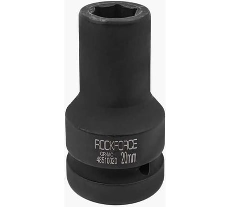 Головка ударная глубокая 6-гранная 20 мм, 1"DR Rockforce RF-48510020(57946)