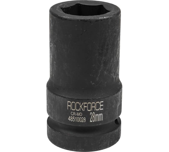 Головка ударная глубокая 6-гранная 28 мм, 1"DR Rockforce RF-48510028(57525) 1