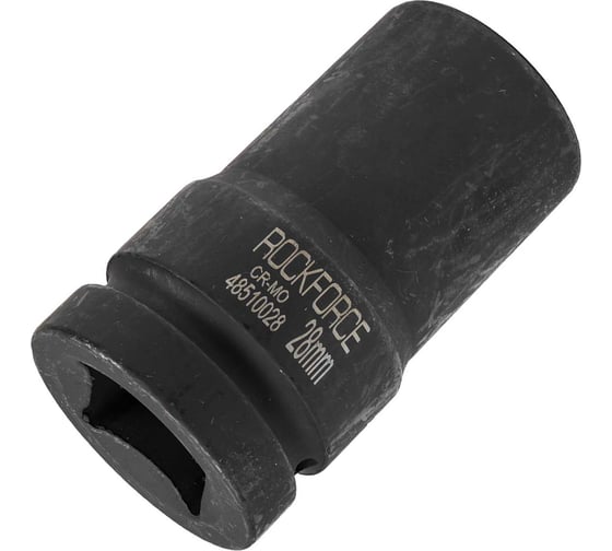Головка ударная глубокая 6-гранная 28 мм, 1"DR Rockforce RF-48510028(57525)