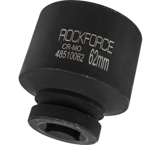 Головка ударная глубокая 6-гранная 62 мм, 1"DR Rockforce RF-48510062(57947)