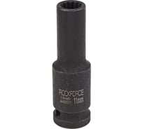 Головка ударная глубокая 12-гранная 11 мм, 1/2"DR Rockforce RF-4488511(54965)