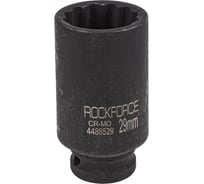 Головка ударная глубокая 12-гранная 29 мм, 1/2"DR Rockforce RF-4488529(54983)