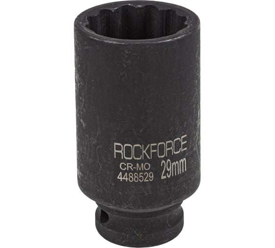 Головка ударная глубокая 12-гранная 29 мм, 1/2"DR Rockforce RF-4488529(54983) 1