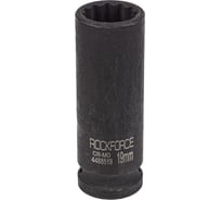 Головка ударная глубокая 12-гранная 19 мм, 1/2"DR Rockforce RF-4488519(54973)