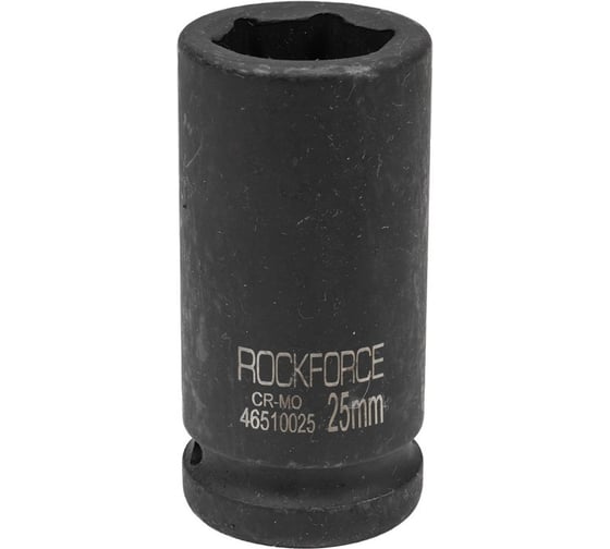 Головка ударная глубокая 6-гранная 25 мм, 3/4"DR Rockforce RF-46510025(57517)