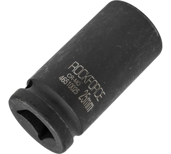 Головка ударная глубокая 6-гранная 25 мм, 3/4"DR Rockforce RF-46510025(57517)
