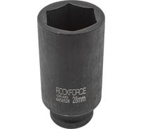 Головка ударная глубокая 6-гранная 28 мм, 1/2"DR Rockforce RF-4458528(52589)