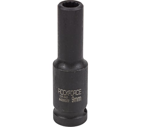 Головка ударная глубокая 12-гранная 9 мм, 1/2"DR Rockforce RF-4488509(54963)