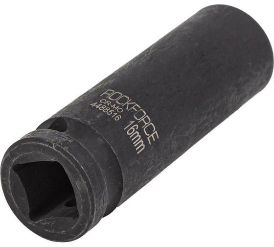 Головка ударная глубокая 12-гранная 16 мм, 1/2"DR Rockforce RF-4488516(54970)