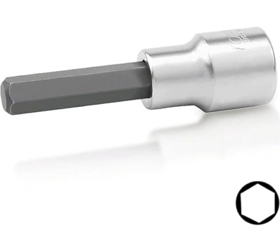 Головка торцевая с шестигранной вставкой HEX 8 мм, L=80 мм, 1/2"DR TOPTUL BCWA1608 1