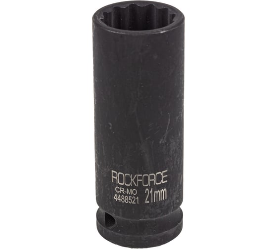 Головка ударная глубокая 12-гранная 21 мм, 1/2"DR Rockforce RF-4488521(54975)