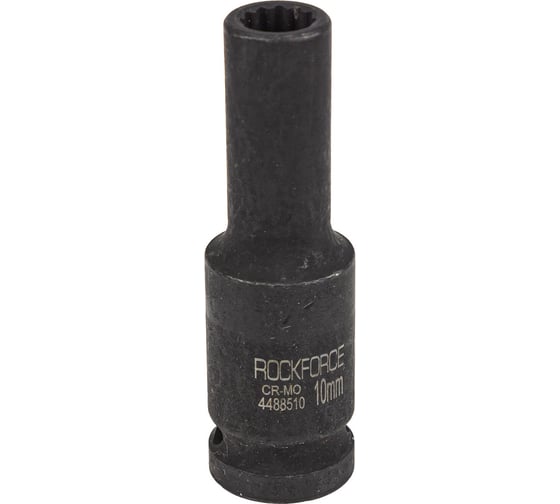 Головка ударная глубокая 12-гранная 10 мм, 1/2"DR Rockforce RF-4488510(54964) 1