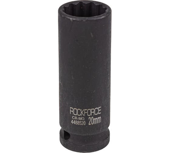 Головка ударная глубокая 12-гранная 20 мм, 1/2"DR Rockforce RF-4488520(54974) 1