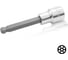 Головка торцевая с шестигранной вставкой, с шаром HEX 8 мм, L=100 мм, 1/2"DR TOPTUL BCPA1608 1