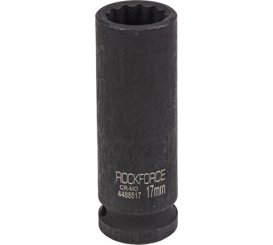 Головка ударная глубокая 12-гранная 17 мм, 1/2"DR Rockforce RF-4488517(54971)