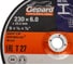 Круг обдирочный 230x6x22.2 мм, для металла GEPARD GP16230-60 4