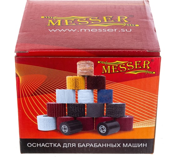 Барабан тип R ламельный из нетканого полотна (120х100 мм; Р240; посадка 19 мм) MESSER 11-57-013