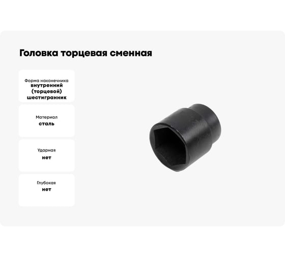 Головка торцевая сменная (28 мм; 1/2"; оксидированная) SITOMO 43109