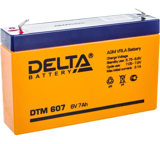 Аккумуляторная батарея Delta DTM 607