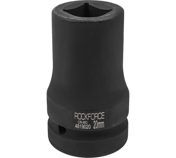 Головка ударная 4-гранная 20 мм, 1"DR для футорки Rockforce RF-4819020(57935) 1