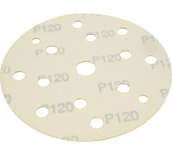 Круг абразивный 255 Abrasive paper 150 мм, Р120, 15 отверстий, 10 шт A1 25512010