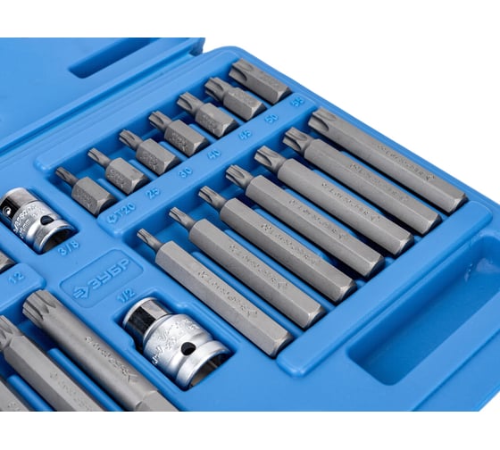 Специальные биты ЗУБР HEX TORX SPLINE 40 шт. 2653-H40_z01