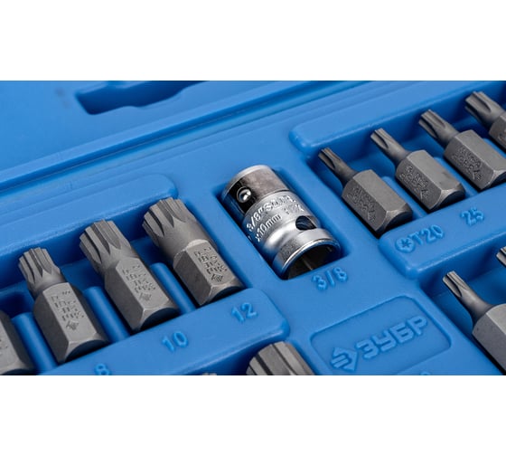 Специальные биты ЗУБР HEX TORX SPLINE 40 шт. 2653-H40_z01