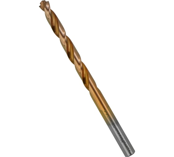 Сверло по металлу COBALT 5.5 мм, Р6М5К8 vertextools 818-5,5 1