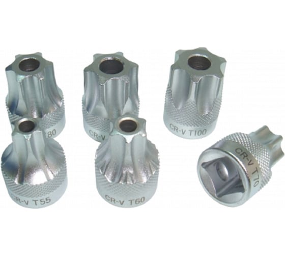 Набор головок Torx коротких 1/2" Dr СТАНКОИМПОРТ KA-1334 1