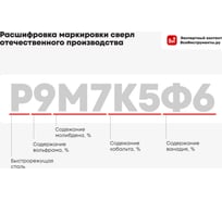 Сверло по металлу COBALT 4.5 мм, Р6М5К8 vertextools 818-4,5