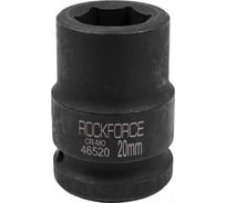 Головка ударная 6-гранная 20 мм, 3/4"DR Rockforce RF-46520(56711)