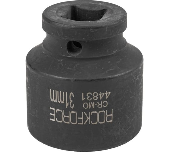 Головка ударная 12-гранная 31 мм, 1/2"DR Rockforce RF-44831(56185)