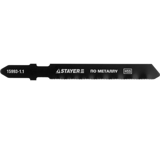 Пилки PROFI по металлу 0.5-1.5 мм (2 шт; Bi-Metall; EU-хвост.; шаг 1.1 мм; 50 мм) для электролобзика Stayer 15994-1.1_z01 1