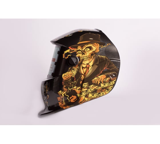 Маска сварочная (Welding Mask) рисунок Скелет PLAZWELD PWE1622