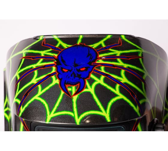 Маска сварочная (Welding Mask) рисунок Паук PLAZWELD PWE1641