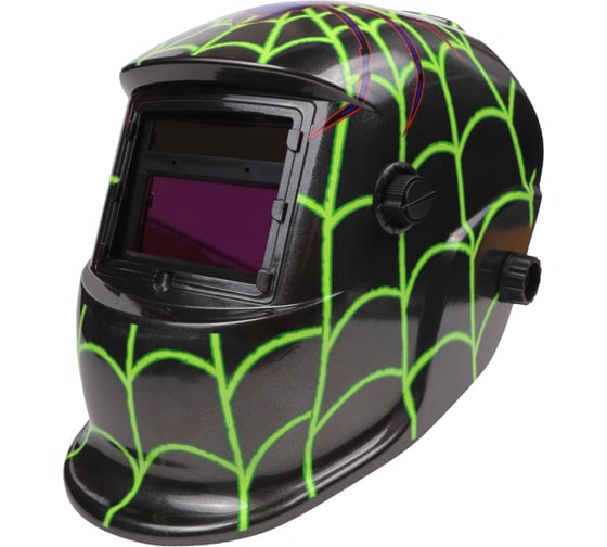 Маска сварочная (Welding Mask) рисунок Паук PLAZWELD PWE1641