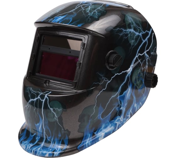 Маска сварочная (Welding Mask) рисунок Молния PLAZWELD PWE1609